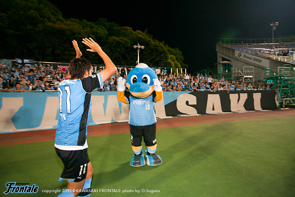 貴重な同点ゴールを決めた、小林選手！
