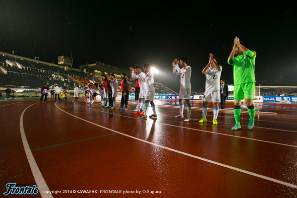 終了間際に田中選手のゴールで1点を返した